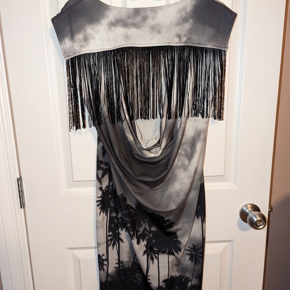 Black & Gray Simon Dress Size M - Picture 2 of 4